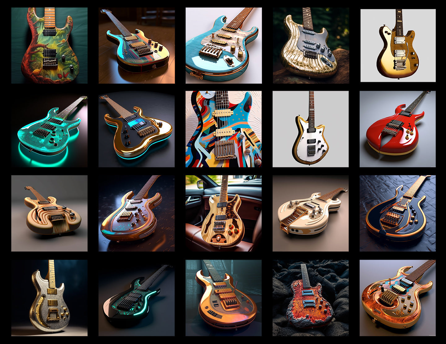 Unleashing Creativity: 20 Original Concept Guitar Designs Inspired by the Unexpected