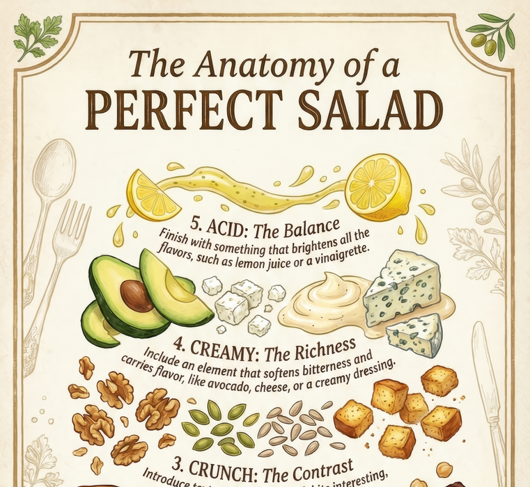Salad Builder Master Poster – The Complete Kitchen Flavor-Mastery Guide (42 × 76 in PNG File)