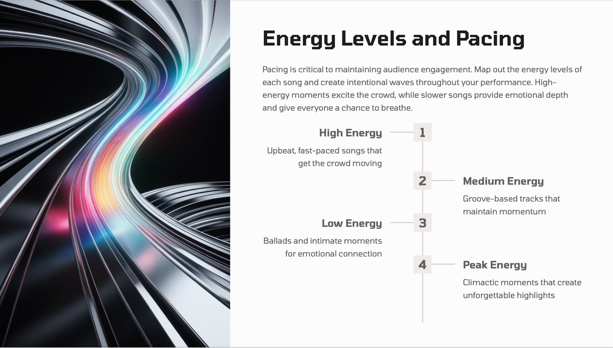 How to plan a perfect setlist for your next live show –  101-Page PDF Presentation – The Complete Setlist Blueprint
