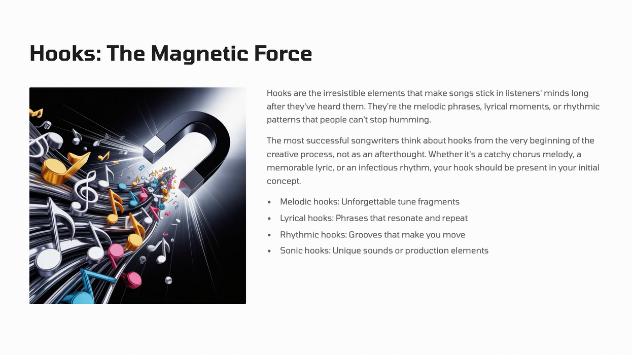 How to Write a Hit Song – Complete 10-Chapter Music Songwriting Masterclass PDF (100-Frame Lesson Plan)