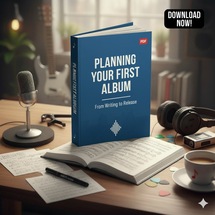 Planning Your First Album - 102-Page PDF Workbook for Musicians