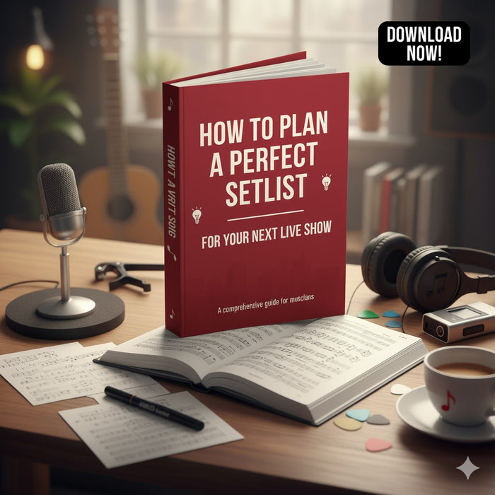 How to plan a perfect setlist for your next live show –  101-Page PDF Presentation – The Complete Setlist Blueprint