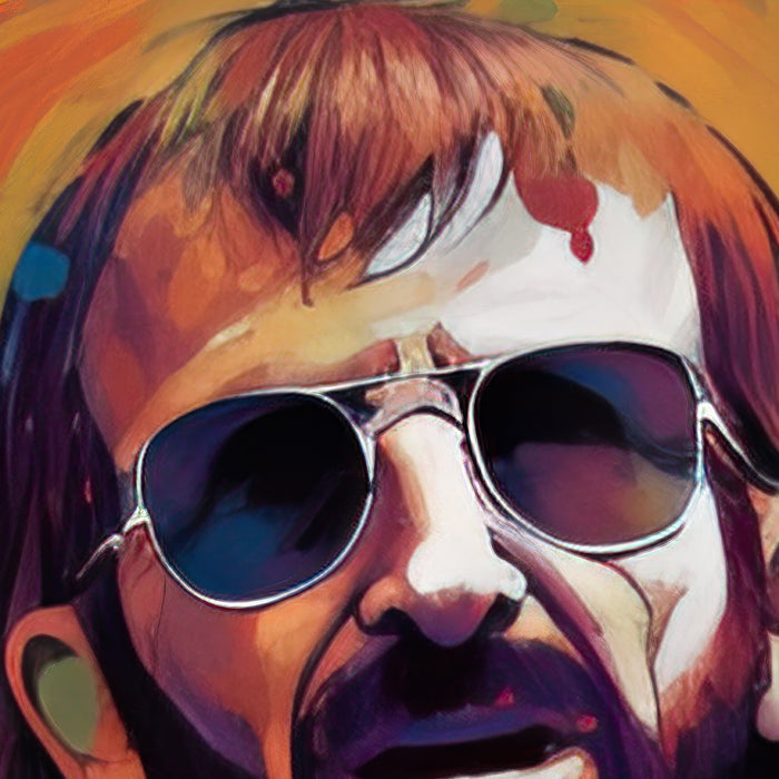 Ringo's Rhythm in Action: Comic-Style Drumming Poster Download • 341x341 inches