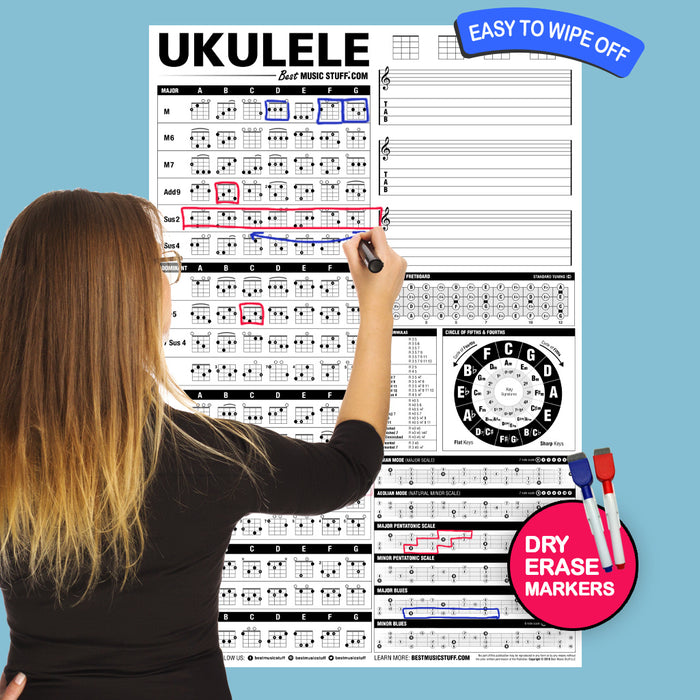 The Creative Ukulele Poster (Dry-Erase)