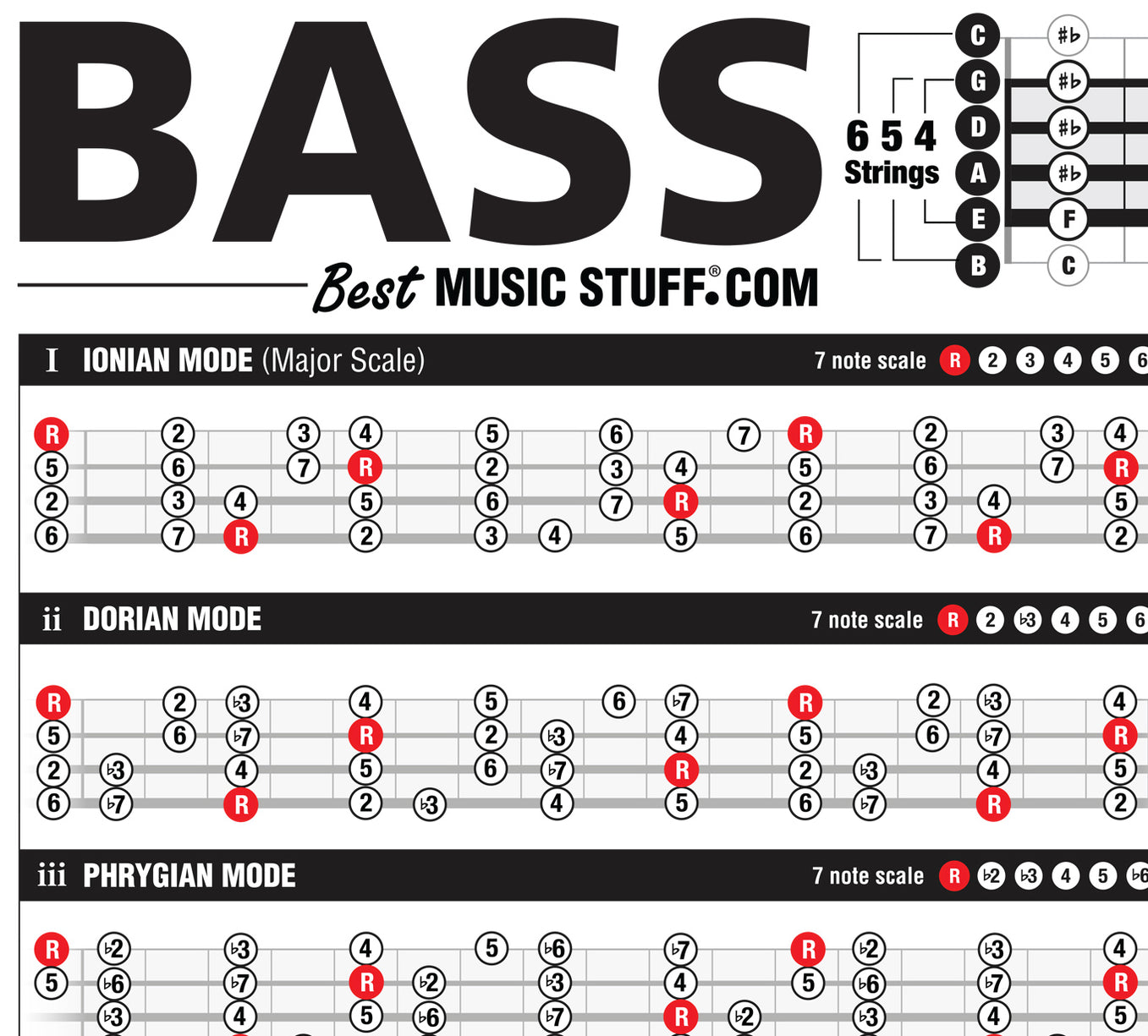 The Essential Bass Theory Reference Poster — Best Music Stuff