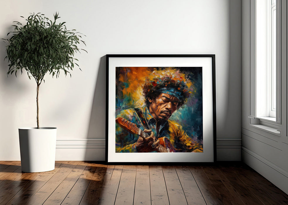 💰 FREEBIE: Jimi Hendrix Guitar Masterpiece • High Quality Original  Art Poster FREE SAMPLE Download (288.25 x 288.25 inches @ 72 DPI)