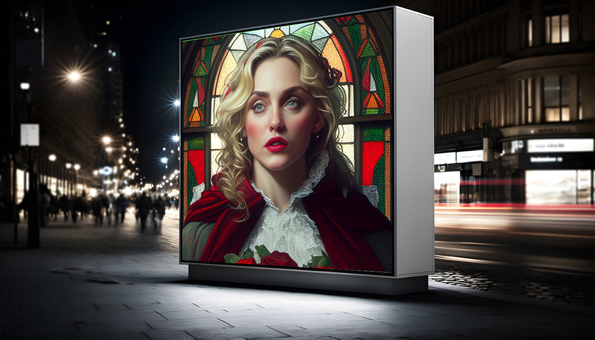 💰 FREEBIE: Madonna's Divine Presence • High Quality Original Art Poster Download (341 Inches x 341 Inches)