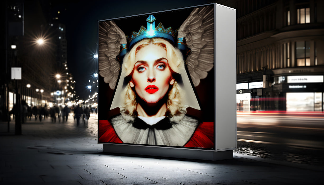 Madonna: The Angelic Pop Star • High Quality Original Art Poster Download • 341 Inches x 341 Inches