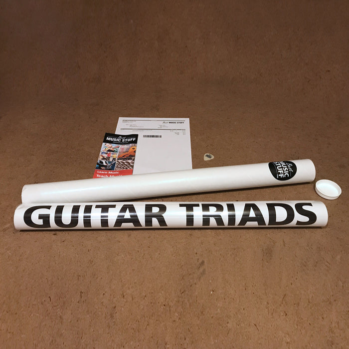 The Ultimate Triads Guitar Poster + Guitar Cheatsheet Bundle